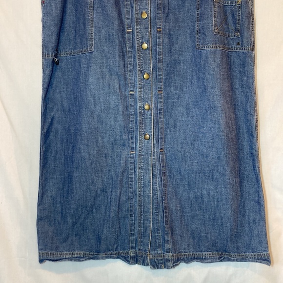 Vintage Y2K Lauren Ralph Lauren Jeans Jean Button Down Midi Skirt Size 18W - Picture 3 of 8